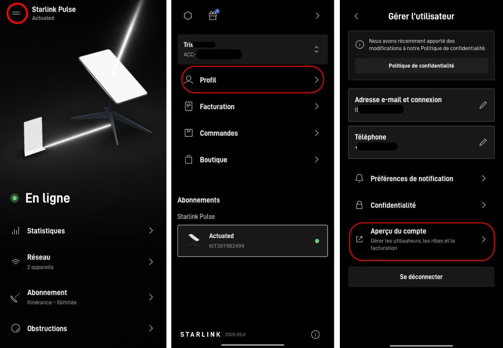 apercu de compte app starlink