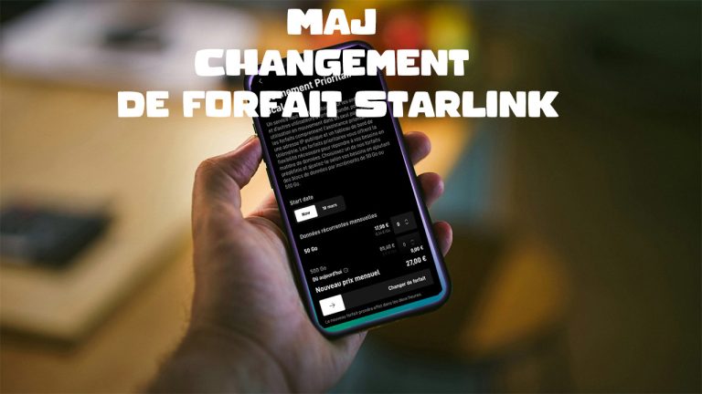 changer de forfait starlink