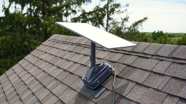 Support pivotant Starlink installation toit professionnelle