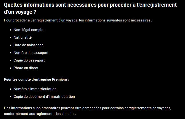 information demandee par starlink