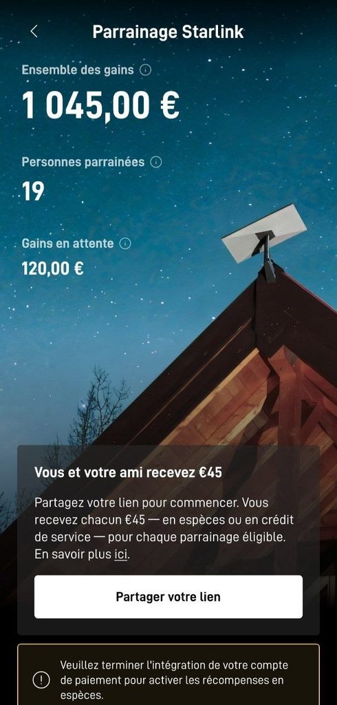 etat parainage starlink appli